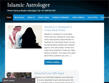 Tablet Screenshot of islamicastrologer.com